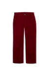 Lands' End Babies'  Girls Woven Pull On Utility Cargo Pants In Red