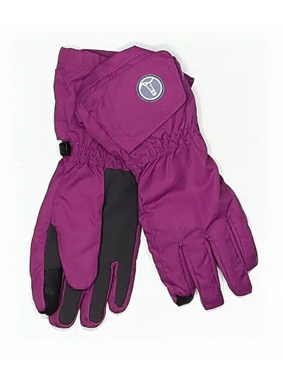 Pre-owned Lands' End Gloves In Pink
