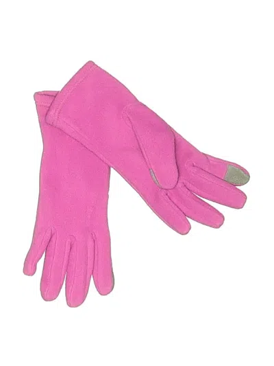 Pre-owned Lands' End Gloves In Pink