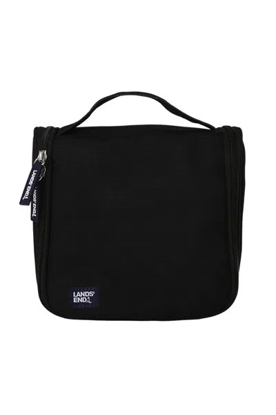 Lands' End Hanging Dopp Kit Toiletry Organizer In Black