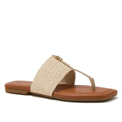 Lands' End Haven Stretch Raffia Sandals In Neutral