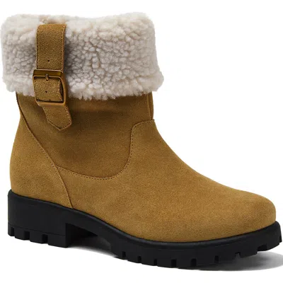 Lands' End High Pile Lugged Boots In Brown