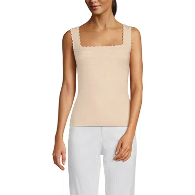 Lands' End High Retention Square Neck Tank Sweater