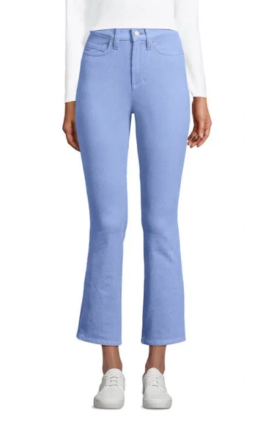 Lands' End High Rise Corduroy Kick Crop Pants In Blue