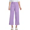 Lands' End High Rise Patch Pocket Chino Crop Pants In Lilac Petal