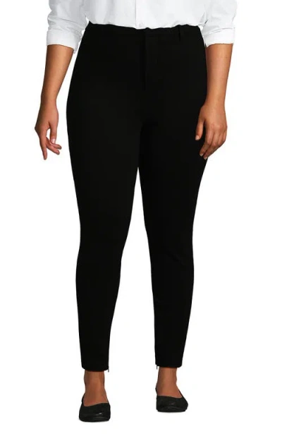 Lands' End High Rise Ponte Polished Leggings In Multi