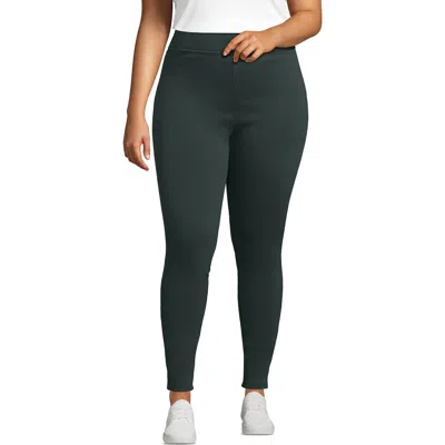 Lands' End High Rise Serious Sweats Fleece Lined Pocket Leggings In Gray