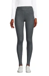 Lands' End High Rise Serious Sweats Fleece Lined Pocket Leggings In Gray