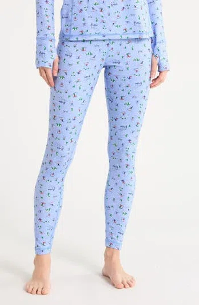 Lands' End High Waist Full Length Thermal Performance Leggings In Animal Print