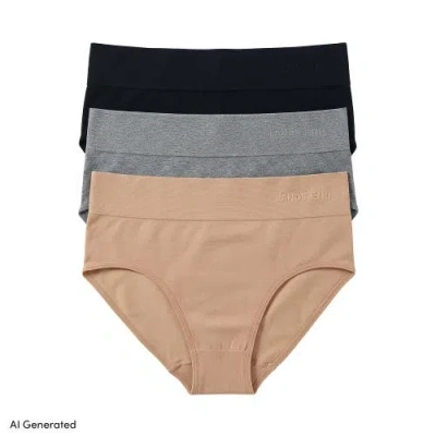 Lands' End Hipster Cotton Comfort Seamless Basics 3 Pack Panties In Multi