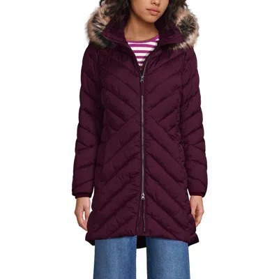 LANDS' END LANDS' END INSULATED COZY FLEECE LINED PRIMALOFT COAT