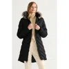 Lands' End Insulated Cozy Fleece Lined Primaloft Coat In Black