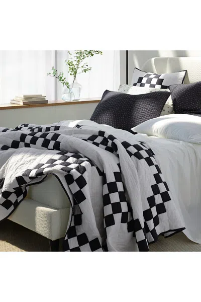 Lands' End Irish Chain Quilt In Black