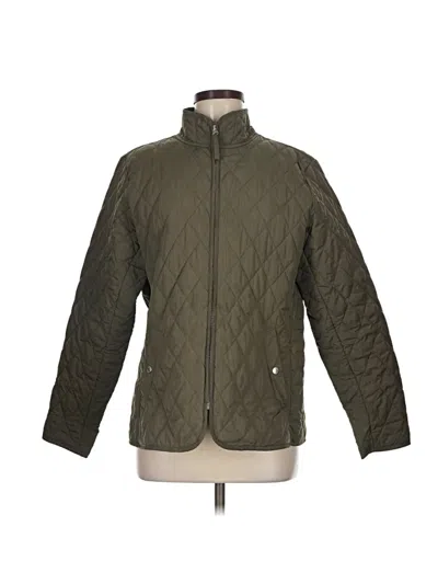 Pre-owned Lands' End Jacket In Green