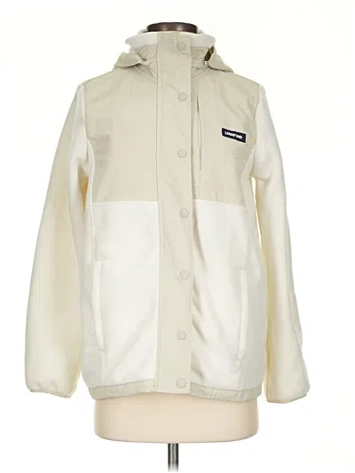 Pre-owned Lands' End Jacket In Ivory