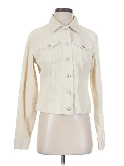 Pre-owned Lands' End Jacket In Ivory