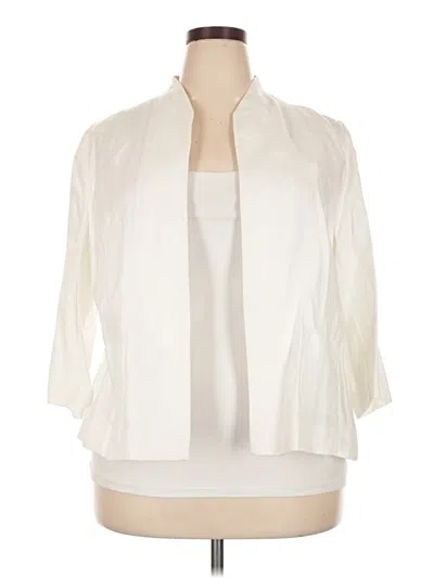 Pre-owned Lands' End Jacket In Ivory