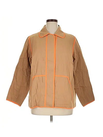Pre-owned Lands' End Jacket In Orange