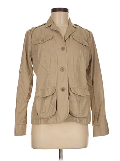 Pre-owned Lands' End Jacket In Tan
