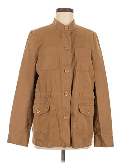 Pre-owned Lands' End Jacket In Tan
