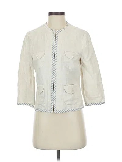 Pre-owned Lands' End Jacket In White