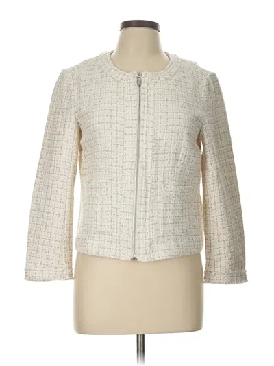 Pre-owned Lands' End Jacket In White