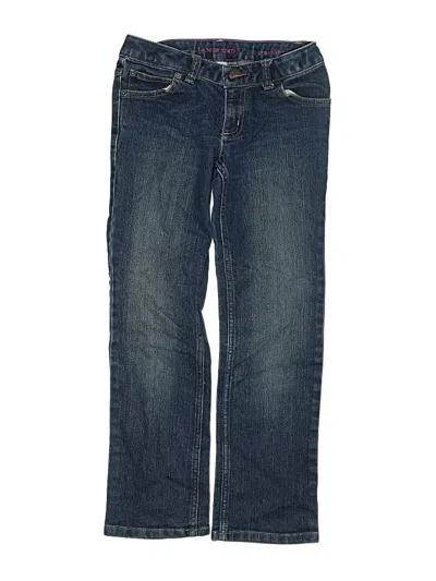 Pre-owned Lands' End Kids'  Jeans In Blue
