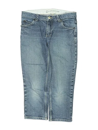 Pre-owned Lands' End Kids'  Jeans In Blue