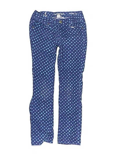 Pre-owned Lands' End Kids'  Jeans In Blue