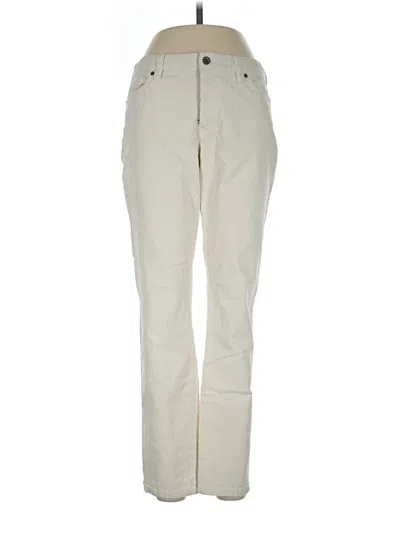 Pre-owned Lands' End Jeans In Ivory