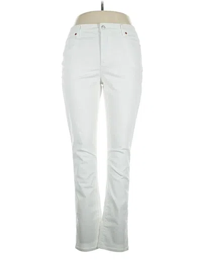 Pre-owned Lands' End Jeans In Ivory