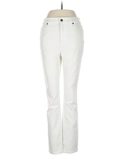 Pre-owned Lands' End Jeans In Ivory