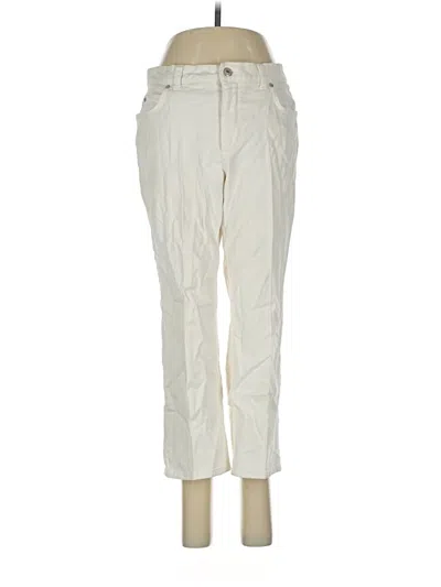 Pre-owned Lands' End Jeans In Ivory