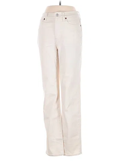 Pre-owned Lands' End Jeans In Ivory