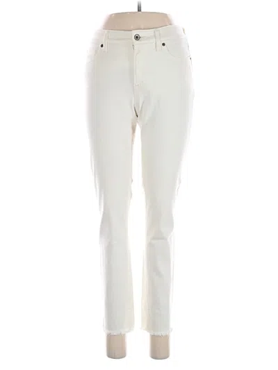 Pre-owned Lands' End Jeans In Ivory