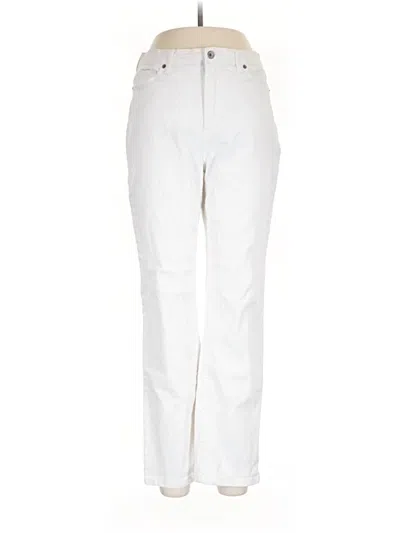 Pre-owned Lands' End Jeans In Ivory