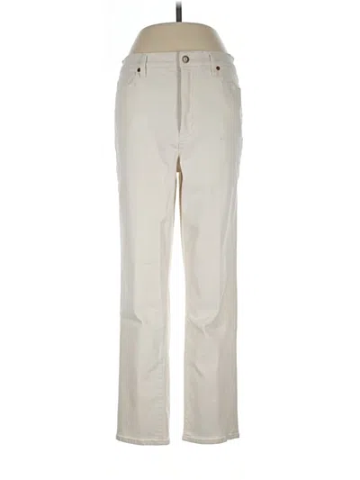 Pre-owned Lands' End Jeans In Ivory