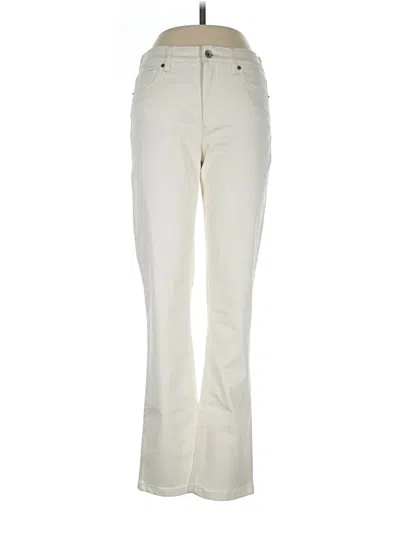 Pre-owned Lands' End Jeans In Ivory