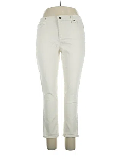 Pre-owned Lands' End Jeans In Ivory