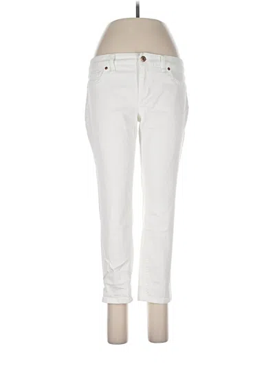 Pre-owned Lands' End Jeans In Ivory