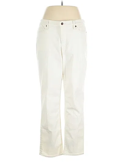 Pre-owned Lands' End Jeans In White