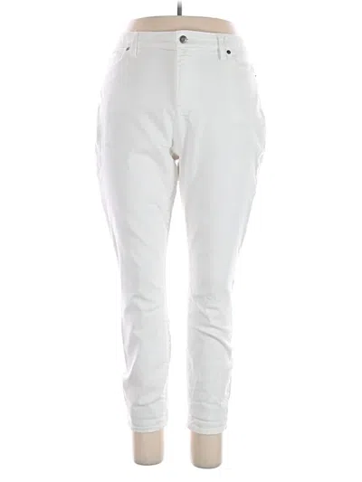 Pre-owned Lands' End Jeans In White