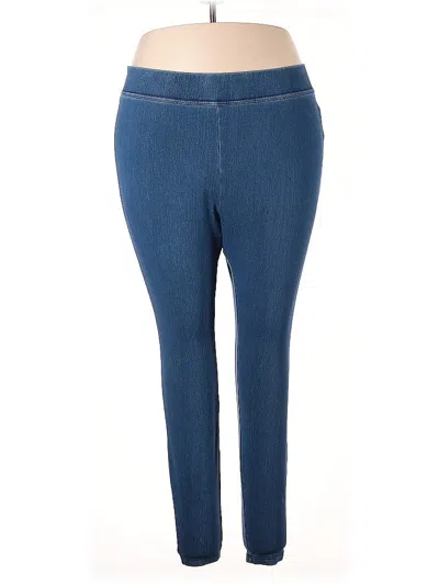 Pre-owned Lands' End Jeggings In Blue