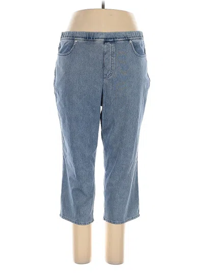 Pre-owned Lands' End Jeggings In Blue