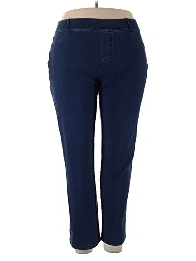 Pre-owned Lands' End Jeggings In Blue