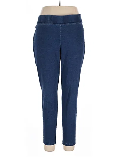 Pre-owned Lands' End Jeggings In Blue