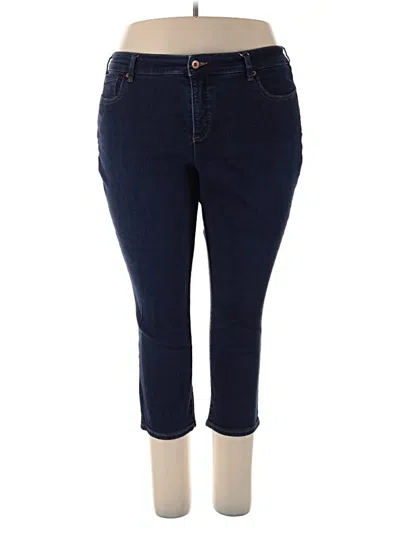 Pre-owned Lands' End Jeggings In Blue