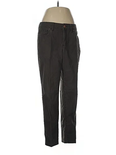 Pre-owned Lands' End Jeggings In Brown