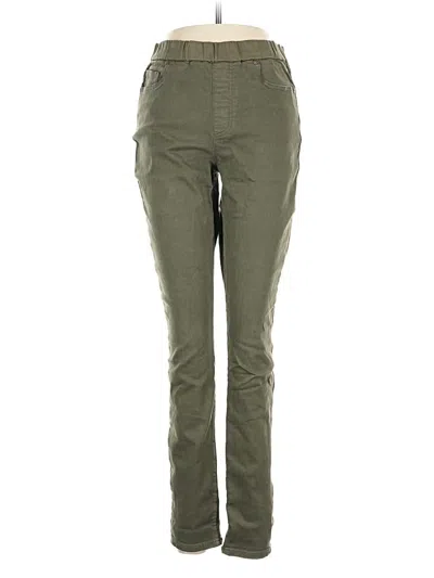 Pre-owned Lands' End Jeggings In Green