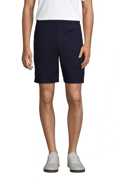 Lands' End Jersey Knit Short In Blue